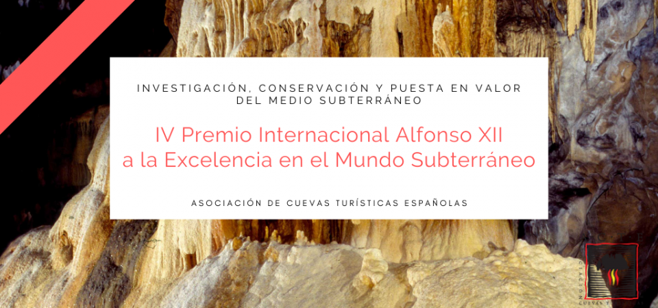 Premio Alfonso XII a la Excelencia en el Mundo Subterráneo. Nuevas fechas con motivo de la COVID